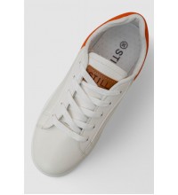 Кеды женские 248R115Бело-оранжевый