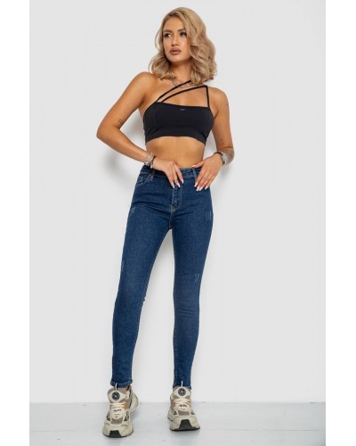 Джинси жіночі MOM 244R2021-7Темно-синій