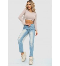 Джинси жіночі на резинці 244R5006Блакитний