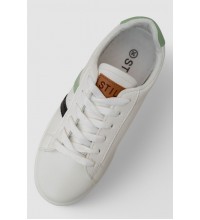 Кеды женские 248R100Бело-зеленый