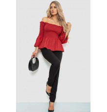 Блуза однотонна 244R254-1Теракотовий