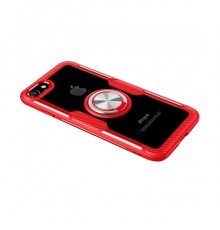 Чохол Deen CrystalRing for Magnet (opp) для Apple iPhone 7/8/SE (4.7")  Безбарвний / Червоний