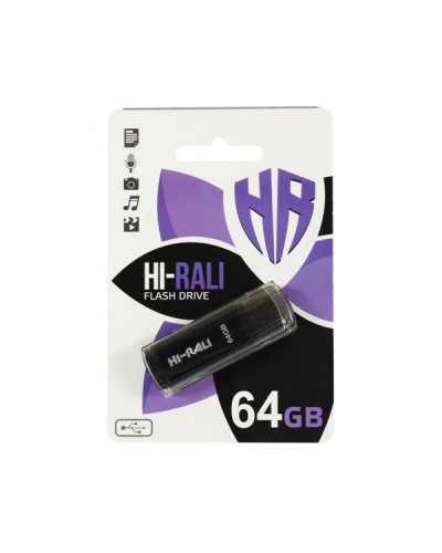 USB Flash Drive 64 Gb HI-RALI Stark Black (HI-64GBSTBK) USB Flash Drive 64 Gb HI-RALI Stark Black (HI-64GBSTBK)