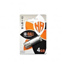 USB Flash Drive 4 Gb HI-RALI Rocket Silver (HI-4GBVCSL)