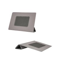 10" Чохол для планшета Sumdex TCK-105GR / Сірий / чохол-підставка / еко шкіра-пластик / присоска