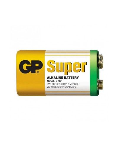 Батарейка 6LR61 лужна GP super, 9V (Крона) Батарейка 6LR61 лужна GP super, 9V (Крона)