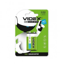 Батарейка 6LR61 лужна Videx 6LR61/9V (Крона) 1pcs BLISTER
