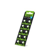 Батарейка AG 10 Videx LR1130, блістер 10 шт БН