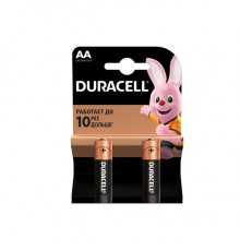 Батарейка LR6 лужна Duracell, 2 шт. блістер	(LR06/MN1500)