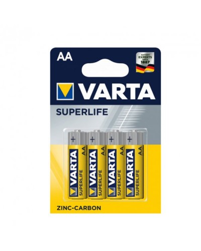 Батарейка R6 сольова Varta SUPERLIFE, АА (блистер на 4 шт.2006) Батарейка R6 сольова Varta SUPERLIFE, АА (блистер на 4 шт.2006)