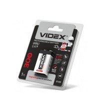 Акумулятор 6HR61 Videx КРОНА!!! 300mAh blister/1pc 12/96