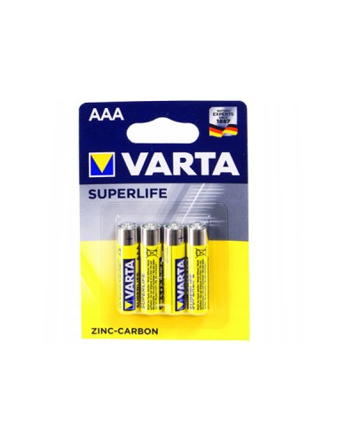 Батарейка R3 сольова Varta SUPERLIFE, тип АAА (блістер на 4 шт.2003) Батарейка R3 сольова Varta SUPERLIFE, тип АAА (блістер на 4 шт.2003)