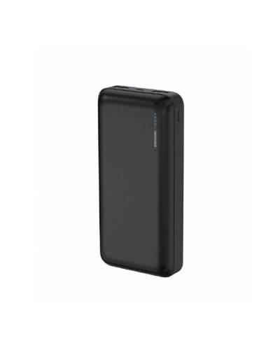 Зовнішній акумулятор (Power Bank) Gembird PB20-02 20000 mA, 2x USB-AF, 5 В постійного струму, 2.4 А, 12 Вт (макс. загальна), чорний Зовнішній акумулятор (Power Bank) Gembird PB20-02 20000 mA, 2x USB-AF, 5 В постійного струму, 2.4 А, 12 Вт (макс. загальна), чорний