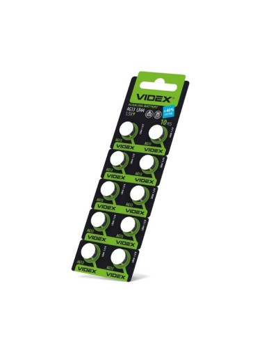 Батарейка AG 13 Videx LR44, блістер 10 шт Батарейка AG 13 Videx LR44, блістер 10 шт