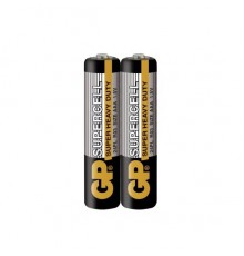 Батарейка R3 сольова GP SuperCell, 24S, AAA/LR3, шрінк 2шт