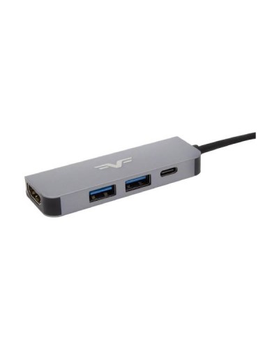 Хаб-юсб Type-C Frime 4-в-1 USB3.0, USB2.0, PD, HDMI Space Grey (FH-4in1.201HP) Хаб-юсб Type-C Frime 4-в-1 USB3.0, USB2.0, PD, HDMI Space Grey (FH-4in1.201HP)