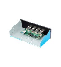 Внутнішній 5.25" USB-хаб Frime USB 3.1 4 x type A VL820 Black (ECF-FP4xTA.53)