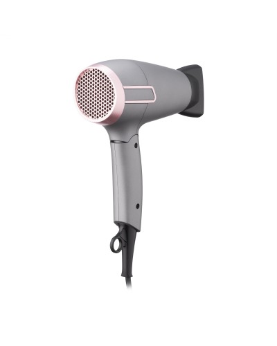 Фен Ardesto HD-R350PT Pink Touch, 1700Вт, 2 швидкості, складна ручка, сірий/рожевий