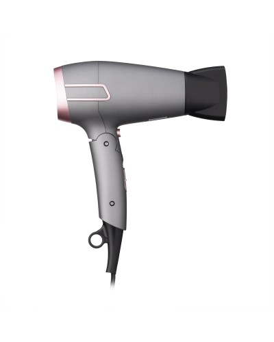 Фен Ardesto HD-R350PT Pink Touch, 1700Вт, 2 швидкості, складна ручка, сірий/рожевий