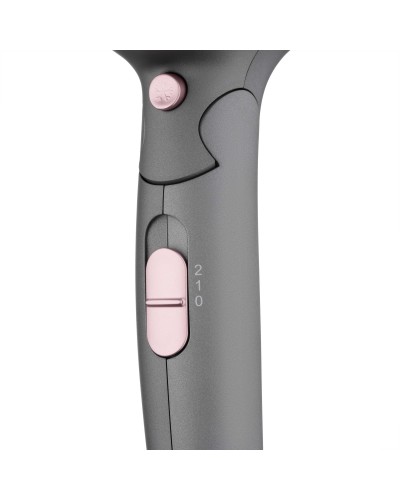 Фен Ardesto HD-R350PT Pink Touch, 1700Вт, 2 швидкості, складна ручка, сірий/рожевий