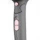 Фен Ardesto HD-R350PT Pink Touch, 1700Вт, 2 швидкості, складна ручка, сірий/рожевий
