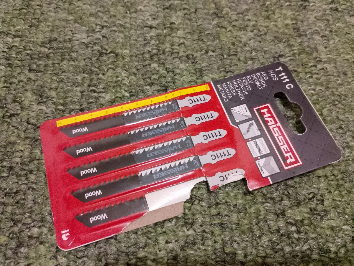 Пильне полотно для електролобзика Haisser T111С для дерева 75 мм 4 шт. НОВІ